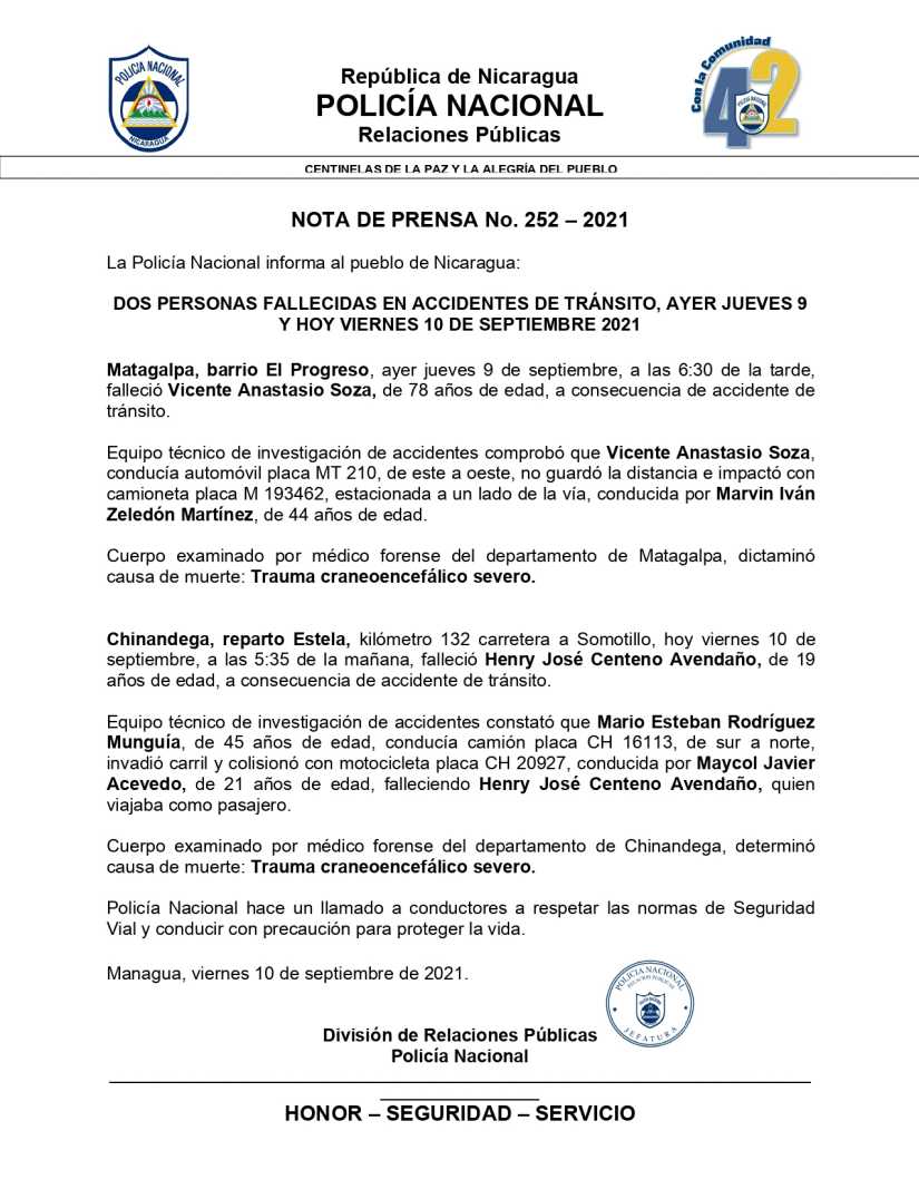 accidentes